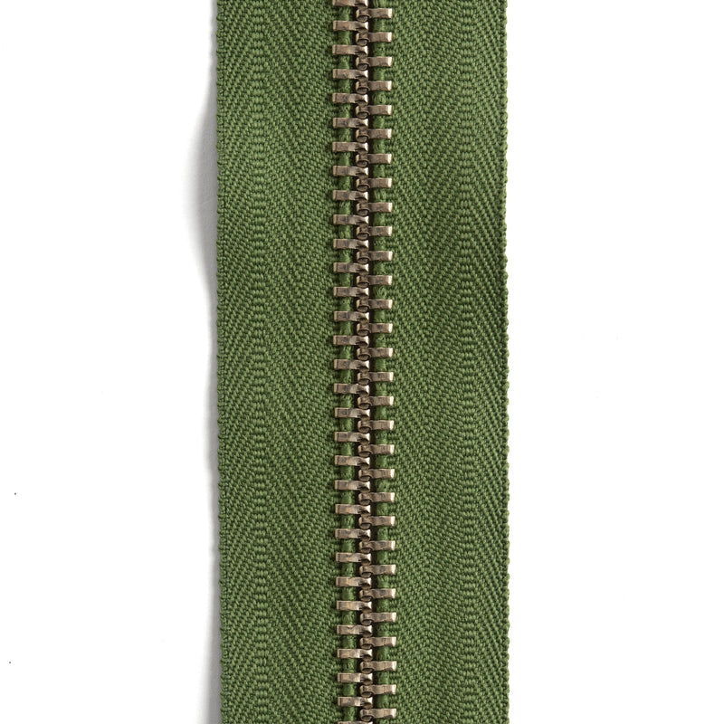 YKK #10 Nickel Plate Zipper Tape 6 ft. (1.8 m)