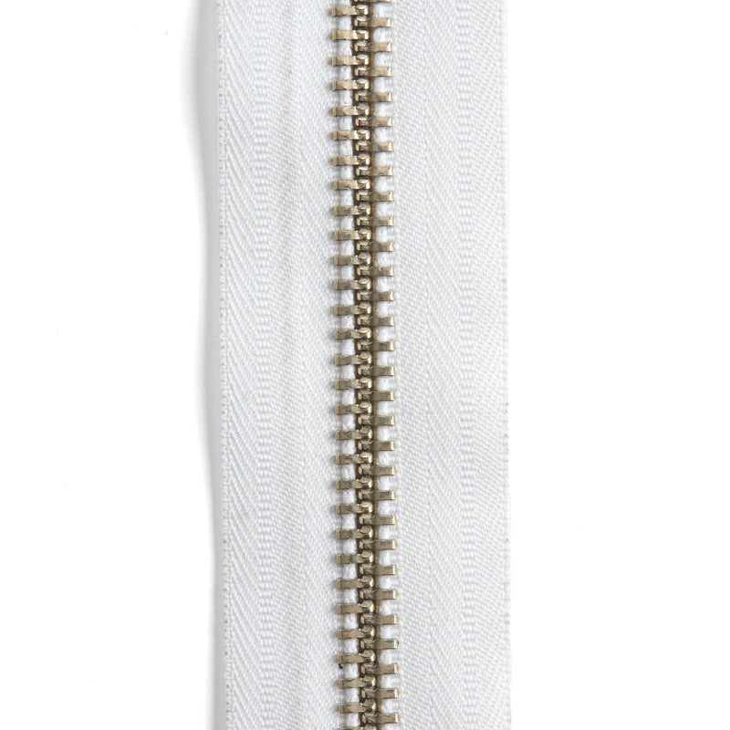 YKK #10 Nickel Plate Zipper Tape 6 ft. (1.8 m)