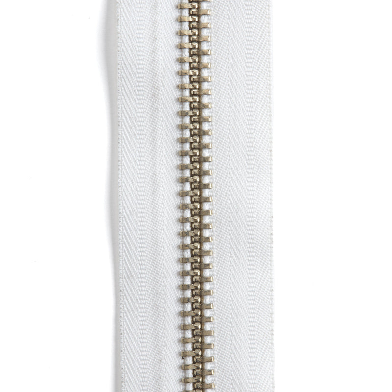 YKK #10 Nickel Plate Zipper Tape 6 ft. (1.8 m)