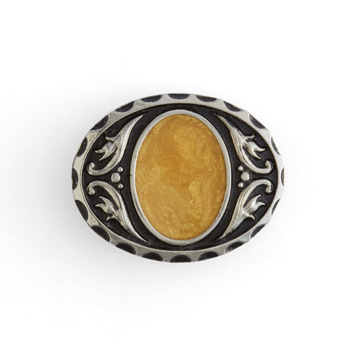Onyx Enamel Concho - FINAL SALE