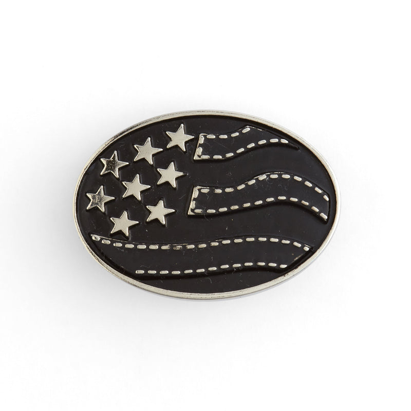 US Flag Oval Concho - FINAL SALE