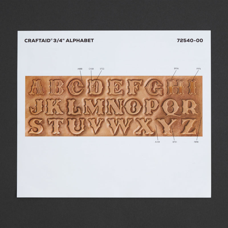 Alphabet Craftaid® 3/4" (1.9 cm)