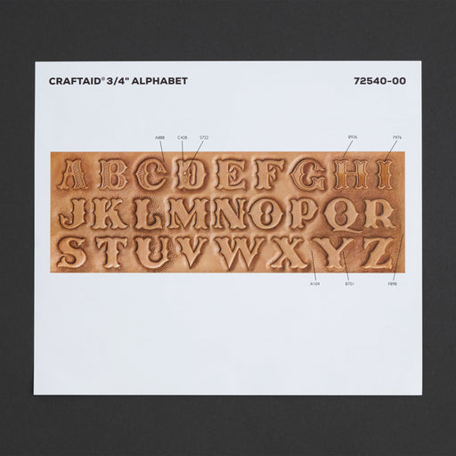 Alphabet Craftaid® 3/4" (1.9 cm)