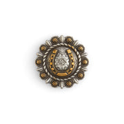 Roped Berry Round Conchos With Center Motif
