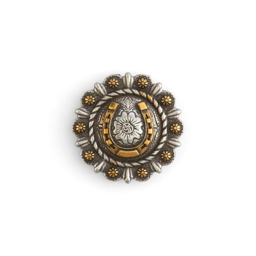Roped Berry Round Conchos With Center Motif