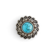 Turquoise Feather Concho