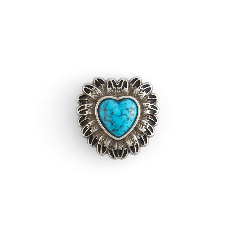Turquoise Feather Concho