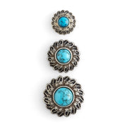 Turquoise Feather Concho