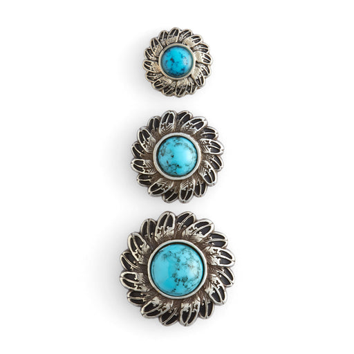 Turquoise Feather Concho
