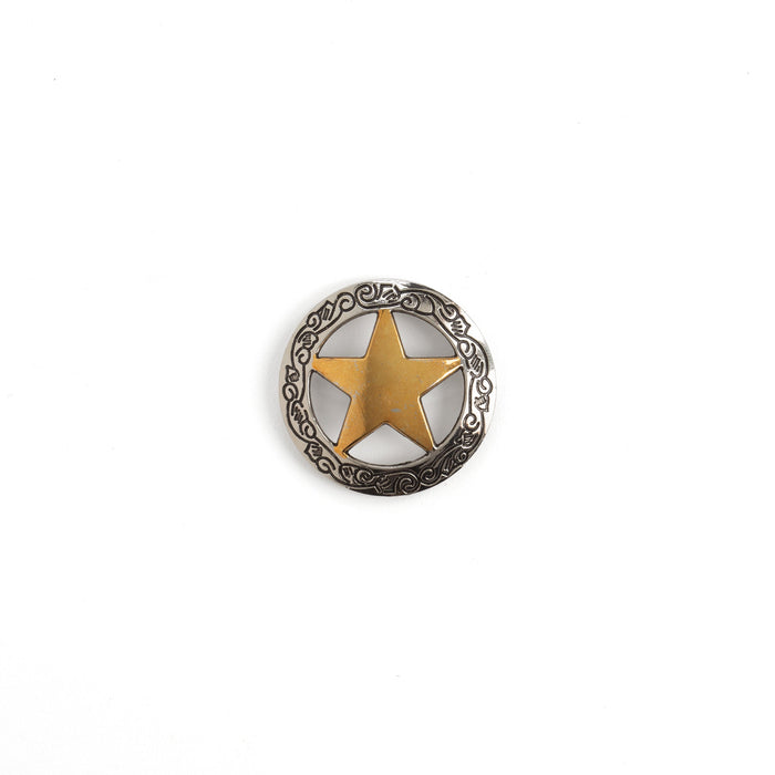 Star Badge Concho Two-Tone