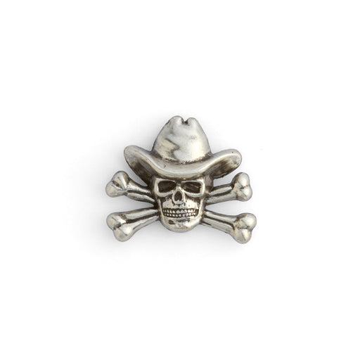 Cowboy Skull & Crossbones Concho