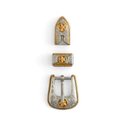 Texas Star Decorative Hatband Buckle Set