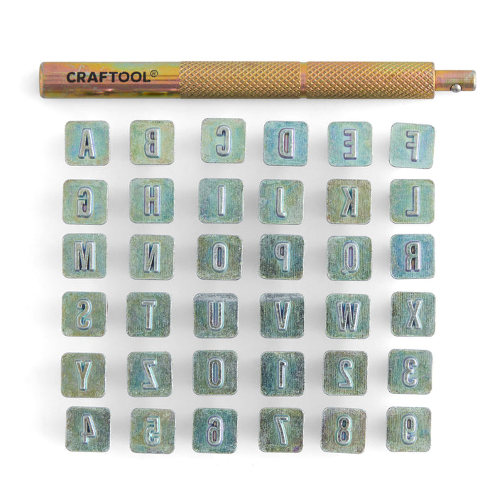 Craftool® Monogram Alphabet & Number Stamp Set
