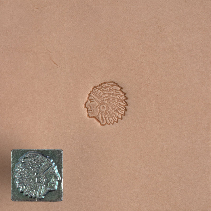 Craftool® Small Stamp Head Indigenous Chief - FINAL SALE