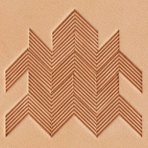 Herringbone Brass Stamp