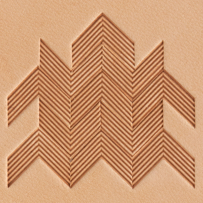 Herringbone Brass Stamp