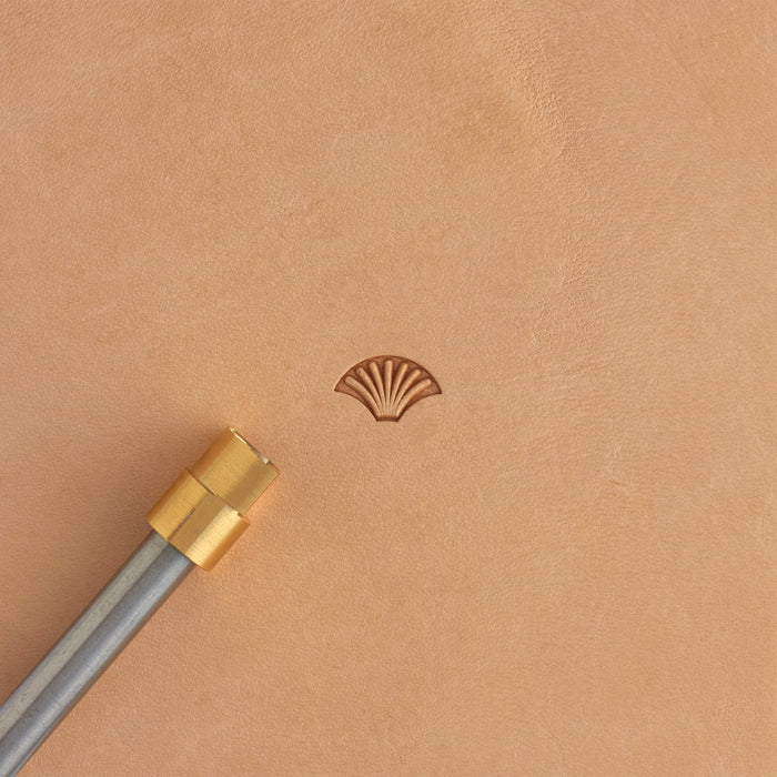 Lined Shell Brass Stamp