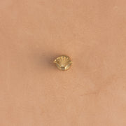 Lined Shell Brass Stamp