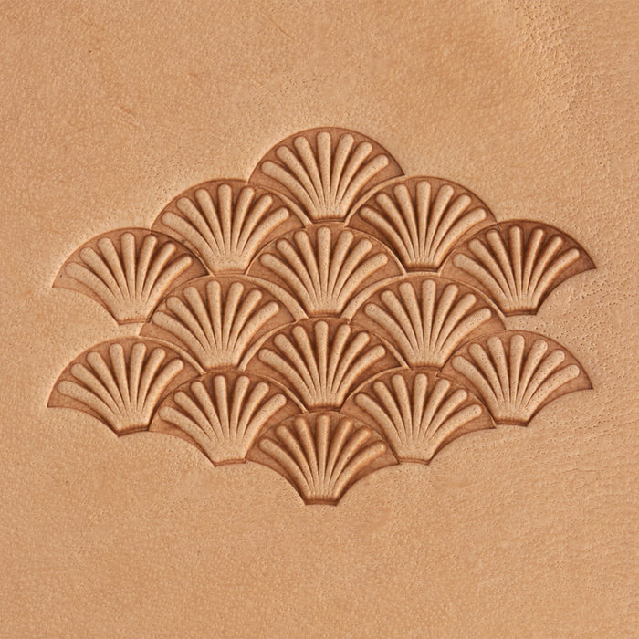 Lined Shell Brass Stamp