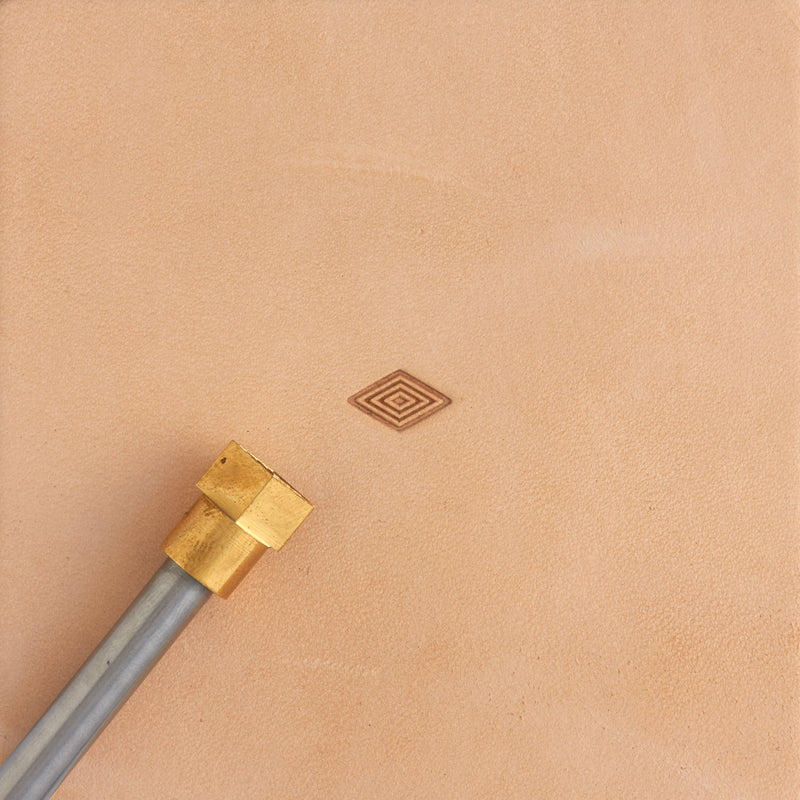Nested Diamond Brass Stamp