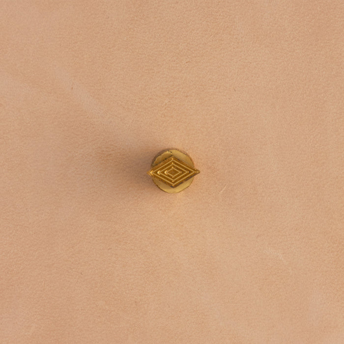 Nested Diamond Brass Stamp