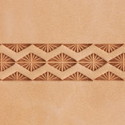 Sunburst Half Diamond Brass Stamp