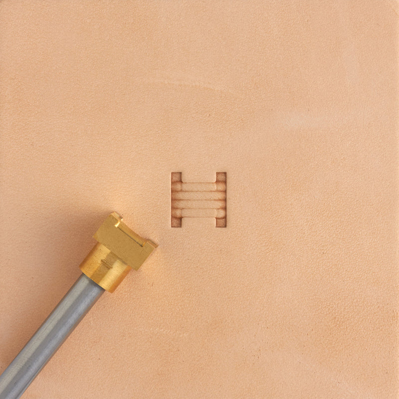 Straw Lattice Weave Brass Stamp