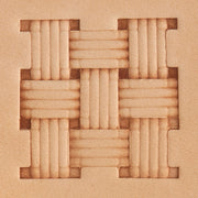 Straw Lattice Weave Brass Stamp