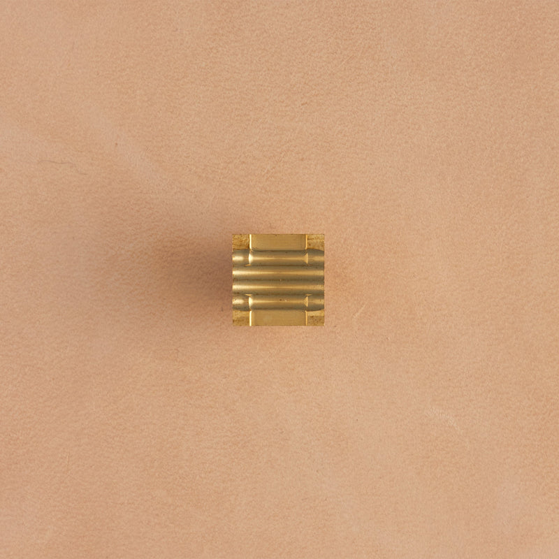Straw Lattice Weave Brass Stamp