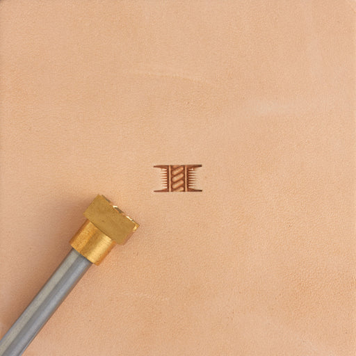 Rope Basket Weave Brass Stamp