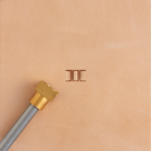 Bar Basket Weave Brass Stamp