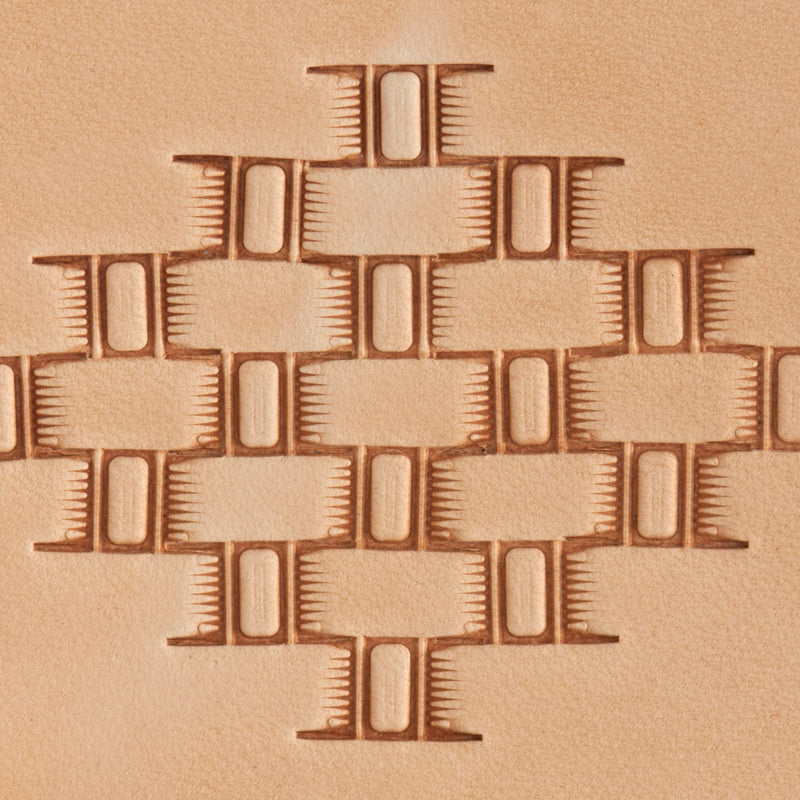 Bar Basket Weave Brass Stamp