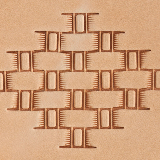 Bar Basket Weave Brass Stamp
