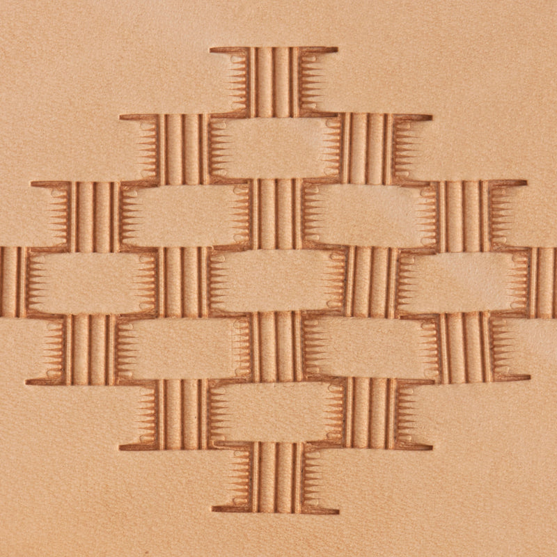 Lined Basket Weave Brass Stamp