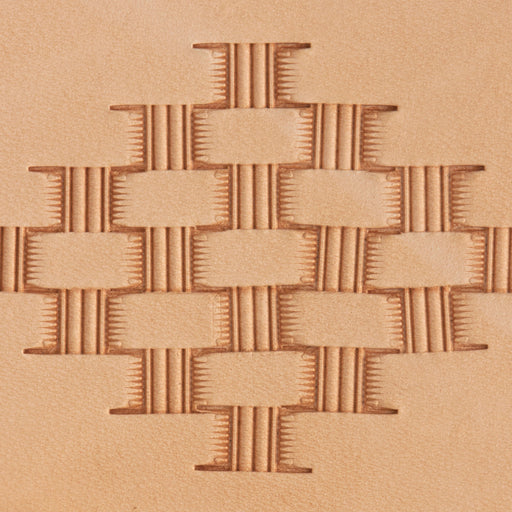 Lined Basket Weave Brass Stamp