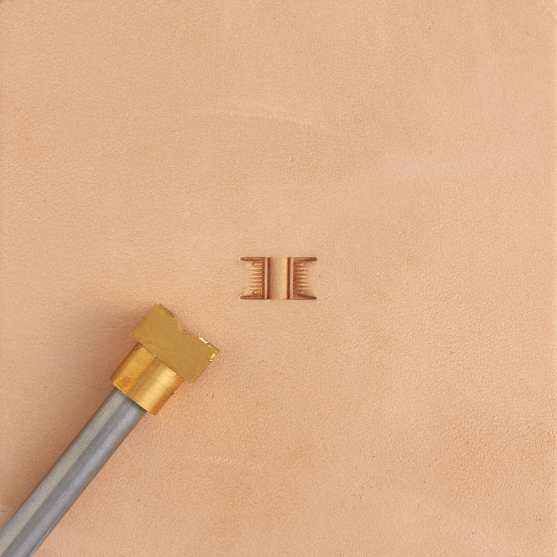 Hallow Basket Weave Brass Stamp