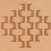 Hallow Basket Weave Brass Stamp