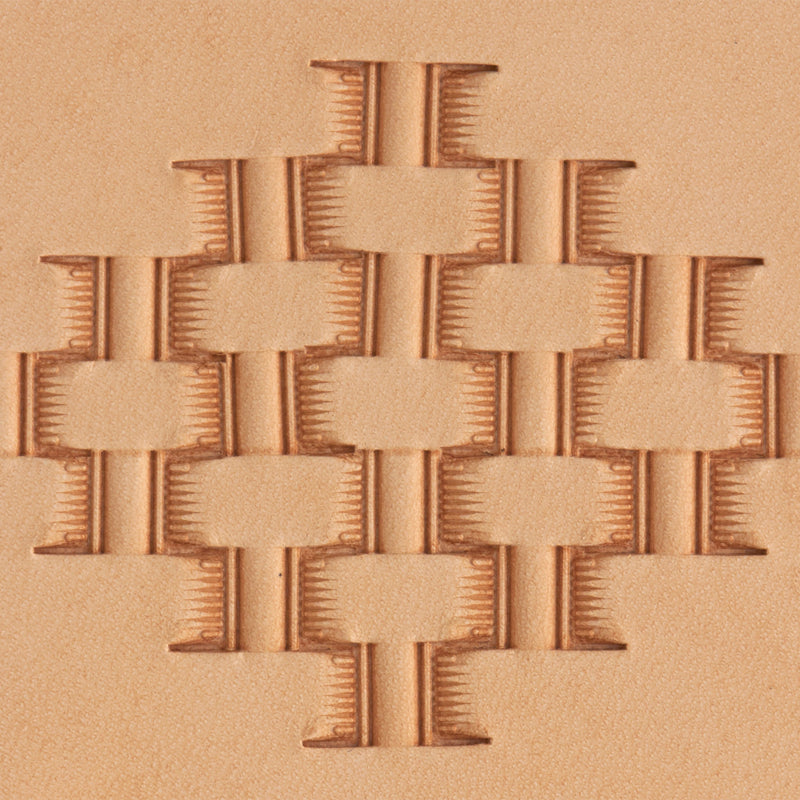 Hallow Basket Weave Brass Stamp