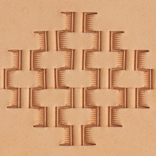 Hallow Basket Weave Brass Stamp