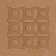 Curved Square With Dot Brass Stamp
