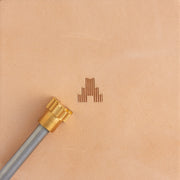 Pyramid Border Brass Stamp
