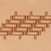 Modern Weave Brass Stamp