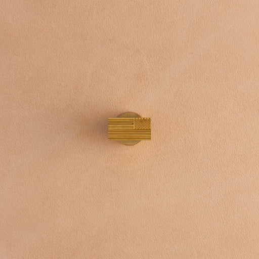 American Flag Brass Stamp