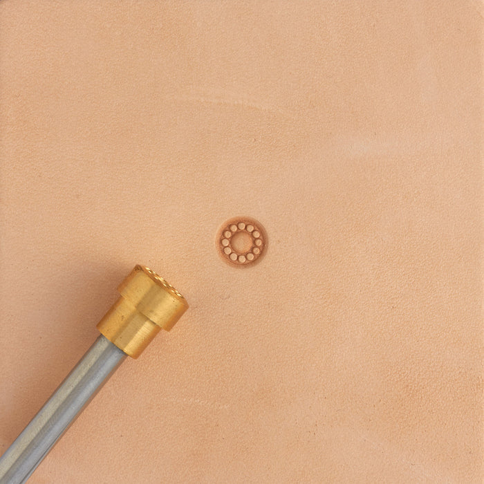 Floral Center Brass Stamp