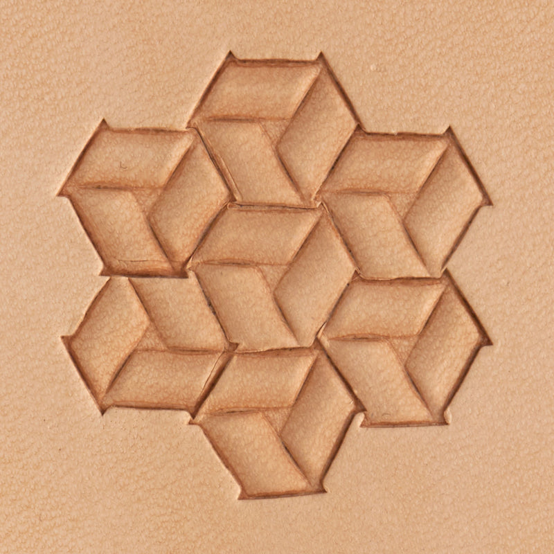 Tri Basket Weave Brass Stamp