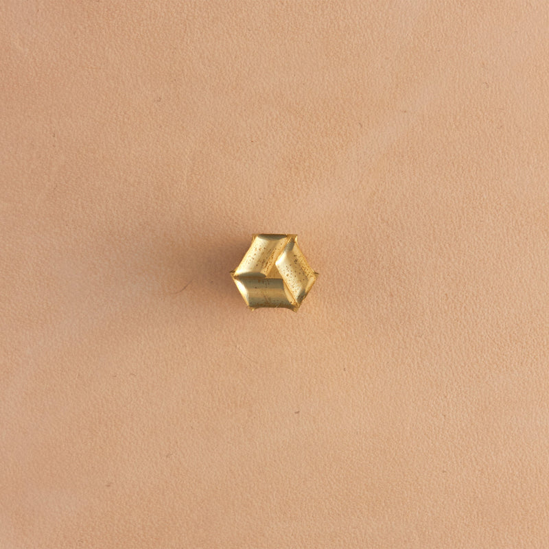 Dim Tri Weave Brass Stamp