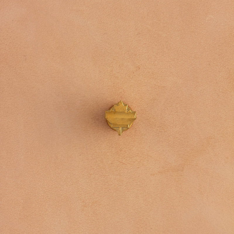 Maple Leaf Brass Stamp