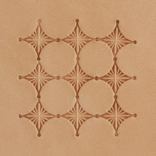 Detailed Box Diamond Brass Stamp