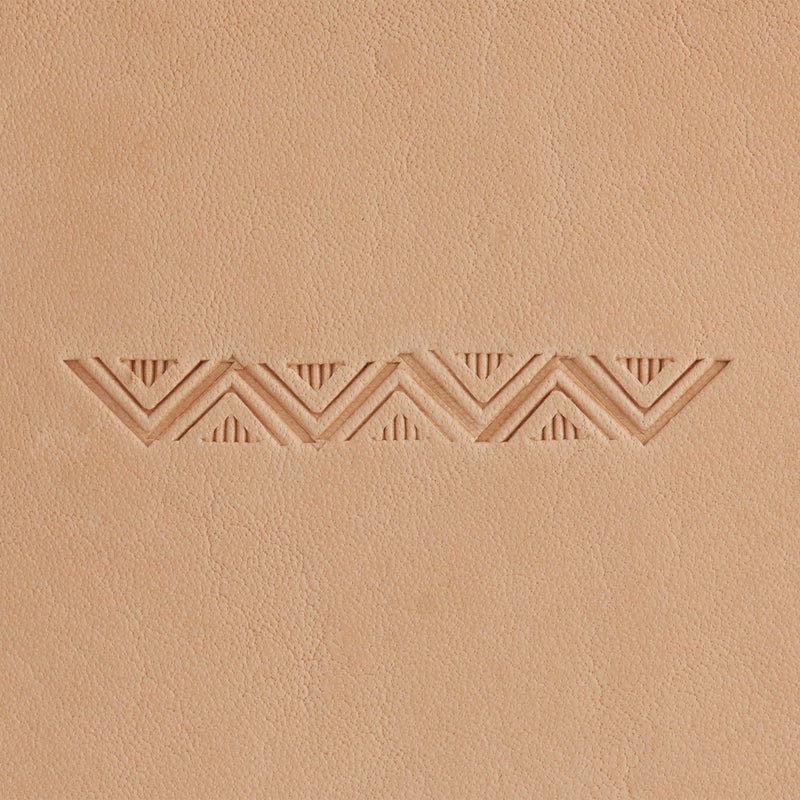 Aztec Triangle Border Brass Stamp
