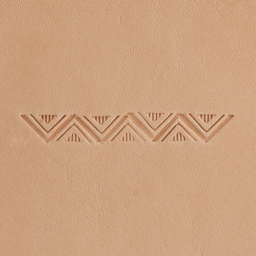 Aztec Triangle Border Brass Stamp